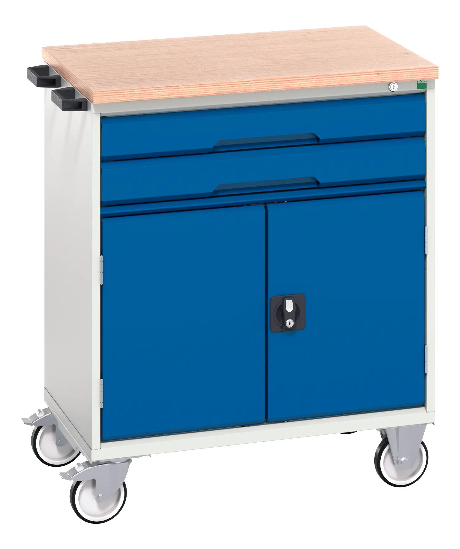 Produktfoto 1 von Bott Stahl Schrank, Typ Werkzeugschrank 2 Schubladen mit Rädern, 980 mm x 800 mm x 600 mm