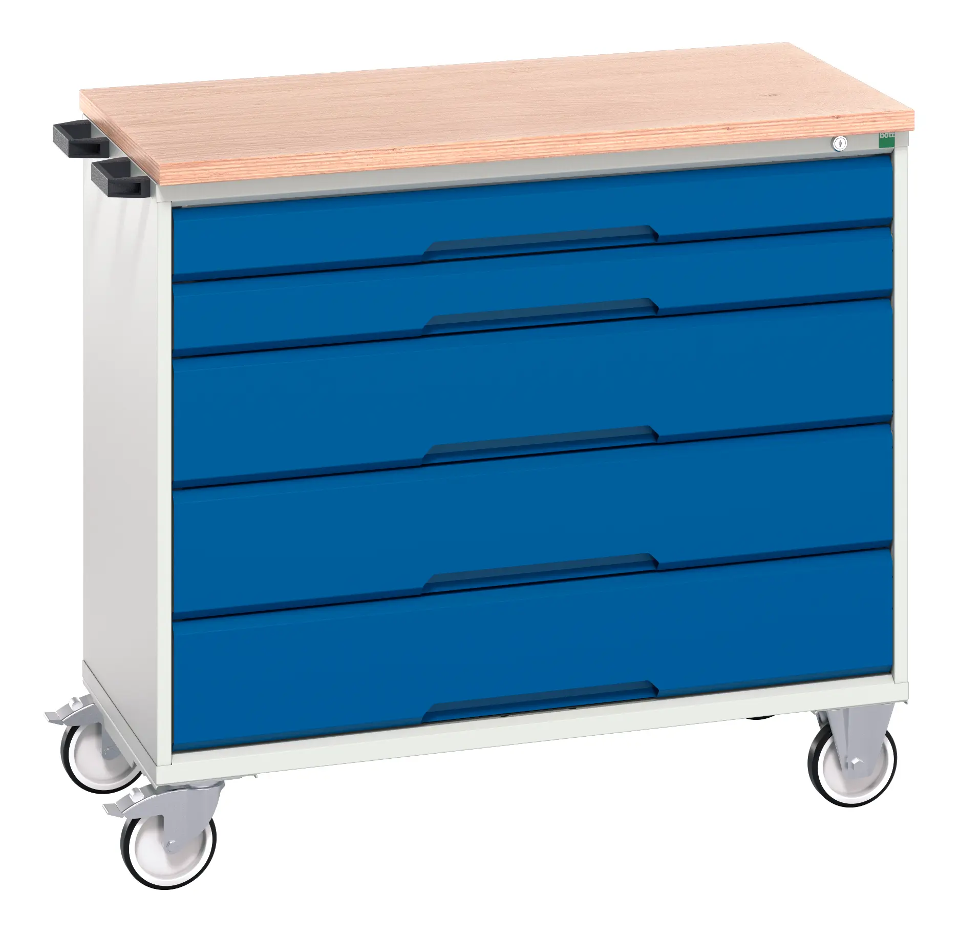Produktfoto 1 von Bott Stahl Schrank, Typ Werkzeugschrank 5 Schubladen mit Rädern, 980 mm x 1050 mm x 600 mm