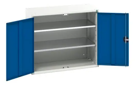 Produktfoto 1 von Bott Schrank Typ Regalschrank Freistehend 2 Tür/en 2 Regal/e 0 Schublade/n 900 mm 1050mm Abschließbar 550 mm Stahlblech