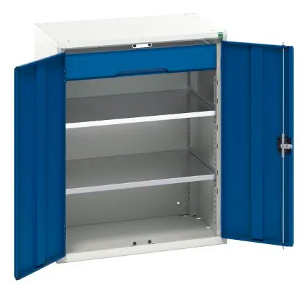 Produktfoto 1 von Bott Schrank Typ Bestückter Schrank Bodenmontage 2 Tür/en 2 Regal/e 1 Schublade/n Verriegelbar Stahlblech