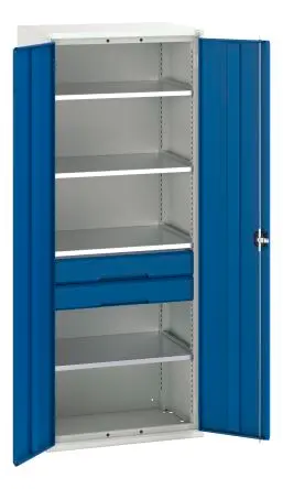 Produktfoto 1 von Bott Schrank Typ Bestückter Schrank Freistehend 2 Tür/en 4 Regal/e 2 Schublade/n 2000 mm 800mm Abschließbar 550 mm