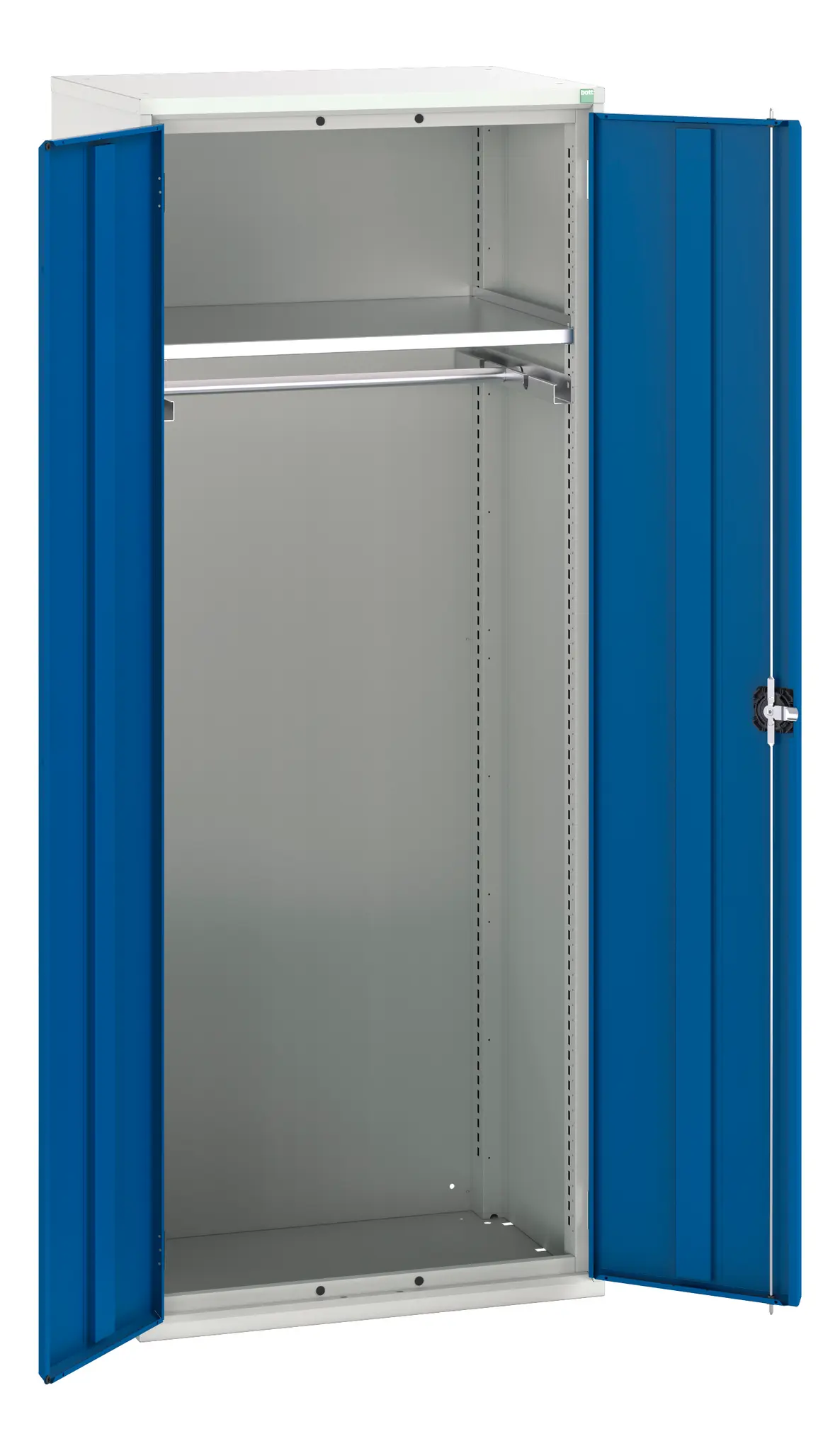 Produktfoto 1 von Bott Schrank Typ Bestückter Schrank Freistehend 2 Tür/en 1 Regal/e 0 Schublade/n 2000 mm 800 mm Ja 550 mm Stahlblech