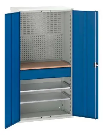 Produktfoto 1 von Bott Schrank Typ Bestückter Schrank Freistehend 2 Tür/en 2 Regal/e 1 Schublade/n 2000 mm 1050mm Abschließbar 550 mm