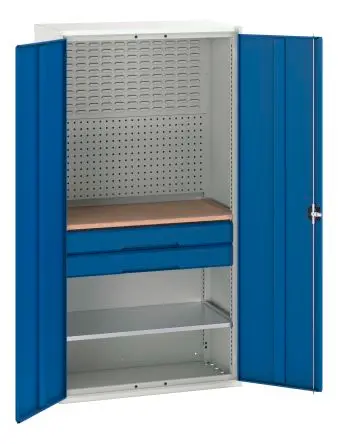 Produktfoto 1 von Bott Schrank Typ Bestückter Schrank Freistehend 2 Tür/en 1 Regal/e 2 Schublade/n 2000 mm 1050mm Abschließbar 550 mm