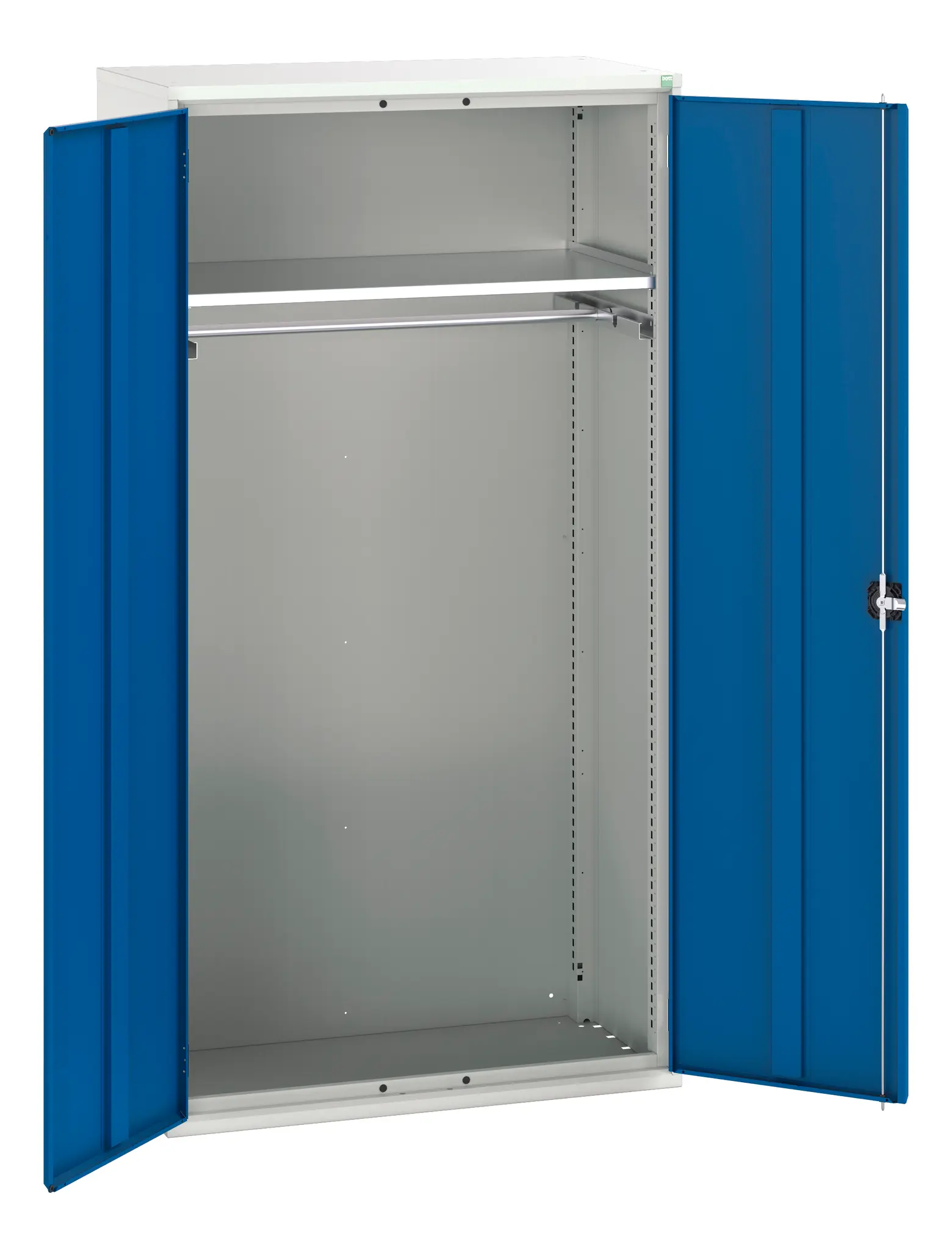 Produktfoto 1 von Bott Schrank Typ Bestückter Schrank Freistehend 2 Tür/en 1 Regal/e 0 Schublade/n 2000 mm 1050 mm Ja 550 mm Stahlblech
