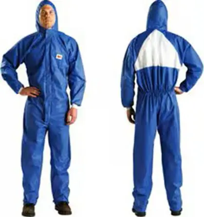 Produktfoto 1 von 3M Einweg-Overall Antistatik, SMS-Stoff Weiß, Blau