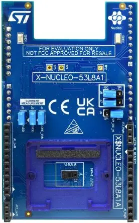 Produktfoto 1 von STMicroelectronics Erweiterungskarte für Time-of-Flight-Sensor, Erweiterungs-Leiterplatte Entwicklungstool Sensor,