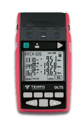 Produktfoto 1 von Tempo Kingfisher KI 2700 LWL-Prüfgerät Lichtwellen-Testkit Einzel- und Multimode Austauschbarer SC