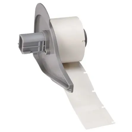 Produktfoto 1 von Brady Etikett B. 25.4 mm für BMP71, M710 250 Per Pack auf Weiß, Klar 25.4 mm Beschichtet Vinyl selbstlaminierend