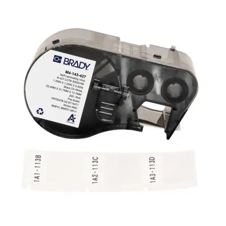 Produktfoto 1 von Brady Etikett Weiß für BMP41, BMP51, BMP53, M410, M510, M511 auf Klar 31.75 mm 25.4 mm 31.75 mm 25.4 mm