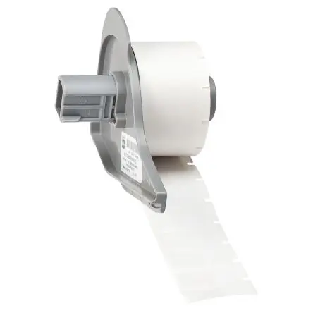 Produktfoto 1 von Brady Etikett B. 12.7 mm für BMP71, M710 500 Per Pack auf Weiß, Klar 12.7 mm Beschichtet Vinyl selbstlaminierend