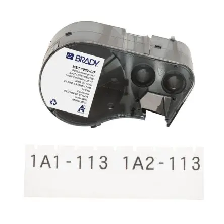 Produktfoto 1 von Brady Etikett Schwarz für BMP51, BMP53, M510, M511 auf Klar 7.62 m 25.4 mm 7.62 m 9.53 mm