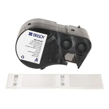 Brady Etikett Schwarz für BMP51, BMP53, M510, M511 auf Klar 63.5 mm 38.1 mm 63.5 mm 38.1 mm