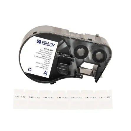 Produktfoto 1 von Brady Etikett Schwarz für BMP41, BMP51, BMP53, M410, M510, M511 auf Klar 19.05 mm 12.7 mm 19.05 mm 12.7 mm