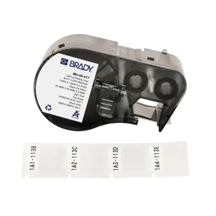 Brady Etikett Schwarz für BMP41, BMP51, BMP53, M410, M510, M511 auf Klar 25.4 mm 25.4 mm 25.4 mm 25.4 mm