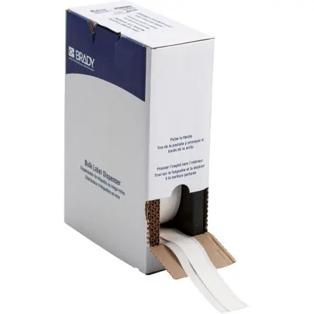 Produktfoto 1 von Brady Etikette auf Rolle B. 21.62 mm für BMP71, M710 1 pro Paket auf Weiß 15.24 m Wärmeschrumpfendes Polyolefin