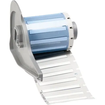 Produktfoto 1 von Brady Etikette auf Rolle B. 44.45 mm für BMP71, M710 100 pro Paket auf Weiß 4.6228 mm Wärmeschrumpfendes Polyolefin