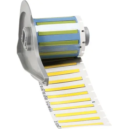 Produktfoto 1 von Brady Etikette auf Rolle B. 44.45 mm für BMP71, M710 100 pro Paket auf Gelb 4.6228 mm Wärmeschrumpfendes Polyolefin