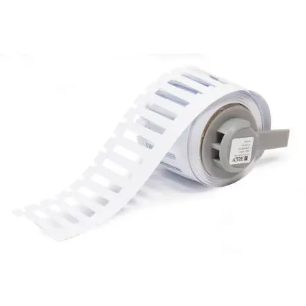 Produktfoto 1 von Brady Etikette auf Rolle B. 12 mm für BMP61, BMP71, M610, M611, M710 250 pro Paket auf Weiß 4.4 mm Vinyl
