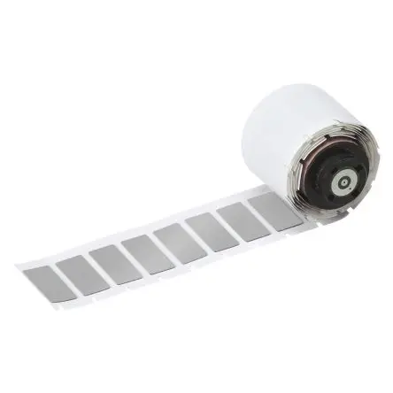 Produktfoto 1 von Brady Etikett B. 27.00 mm für BMP61, BMP71, M610, M611, M710 150 Per Pack auf Silber 15 mm Beschichtet