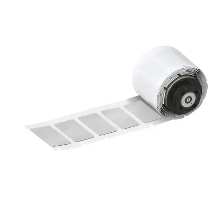 Brady Etikett B. 27.00 mm für BMP61, BMP71, M610, M611, M710 150 Per Pack auf Silber 18 mm Beschichtet