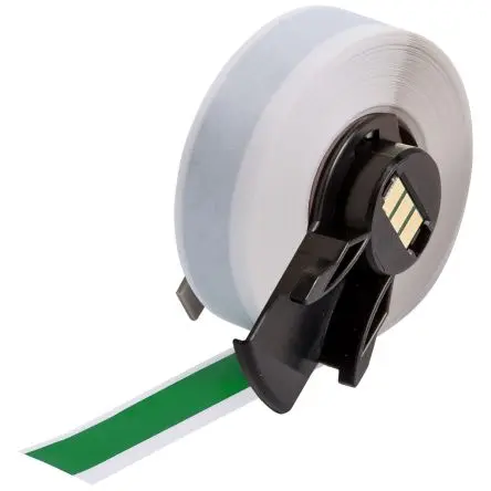 Produktfoto 1 von Brady Etikett B. 12.7 mm für BMP61, BMP71 (mit Medienadapter), M610, M611, M710 (mit Medienadapter) 1 Per Pack auf Grün