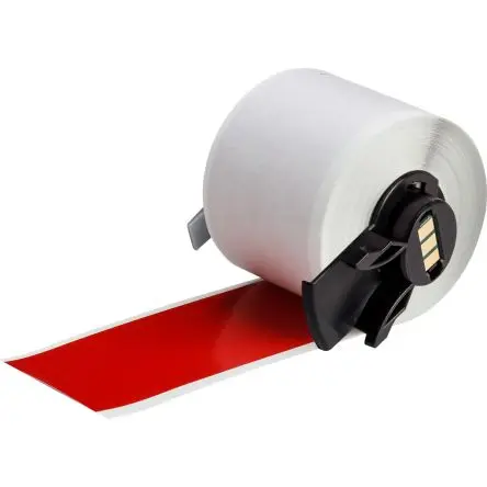 Produktfoto 1 von Brady Etikett B. 48.26 mm für BMP61, BMP71 (mit Medienadapter), M610, M611, M710 (mit Medienadapter) 1 Per Pack auf Rot