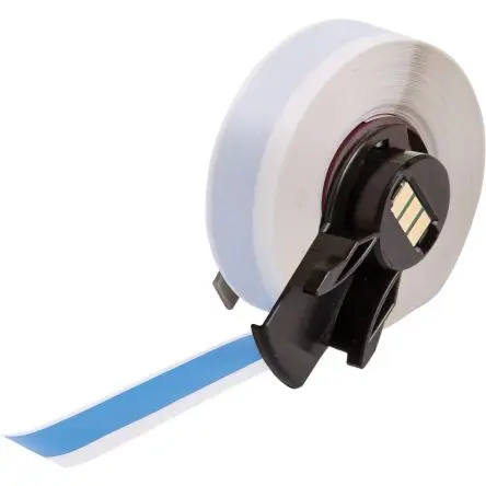 Produktfoto 1 von Brady Etikett B. 12.7 mm für BMP61, BMP71 (mit Medienadapter), M610, M611, M710 (mit Medienadapter) 1 Per Pack auf Blau