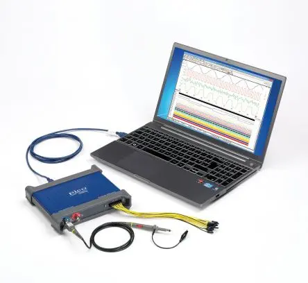 Produktfoto 1 von Pico Technology PicoScope 3000 PC basiert Oszilloskop 200 MHz 2-Kanal, DKD/DAkkS-kalibriert