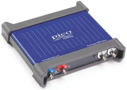 Produktfoto 1 von Pico Technology PicoScope 3000 PC basiert Oszilloskop 100 MHz 2-Kanal, DKD/DAkkS-kalibriert