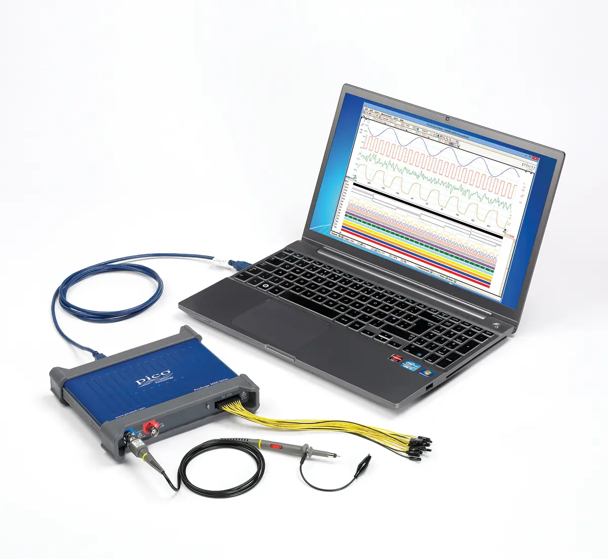 Produktfoto 1 von PicoScope 3000 3206D PC Oszilloskop 2-Kanal Analog Analog 200MHz CAN, IIC, LIN, RS232, SPI, UART, USB