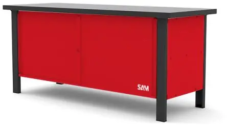 Produktfoto 1 von SAM ETAB-200PTF Werkbank Metall Werkbank L. 2000 mm B. 880mm H. 750 mm, Traglast 800kg