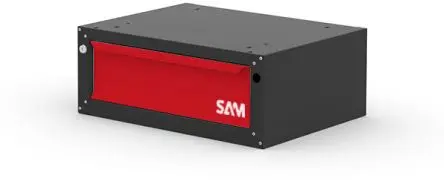 Produktfoto 1 von SAM ETAB-BT150 Schubladen-Werkbank Metall Werkbank L. 603 mm B. 458mm H. 229 mm, Traglast 50kg