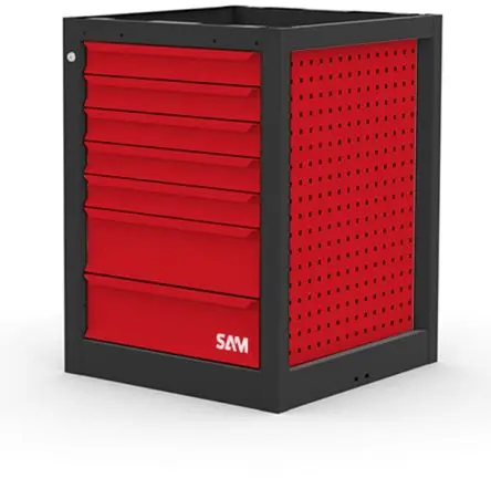 Produktfoto 1 von SAM ETAB-MB7T Schubladen-Werkbank Blech Werkbank L. 660 mm B. 630mm H. 845 mm