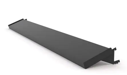 Produktfoto 1 von SAM Ablagefach, 1 Regale, Edelstahl, Schwarz, 100 mm x 2000mm, 240 mm