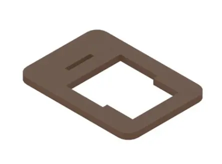Produktfoto 1 von Hirschmann Flache Dichtung für Kabelbuchse Modell B Braun