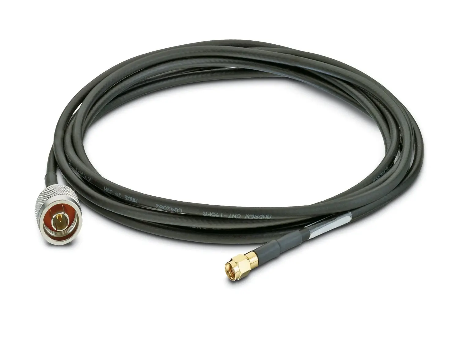 Produktfoto 1 von Phoenix Contact RAD-PIG-RSMA/N-3 Kabel Stecker, 50 Ω Stecker, 3 m, R-SMA / Typ N, Schwarz