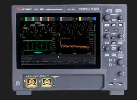 Produktfoto 1 von Keysight Technologies HD3 Mixed-Signal Werkbank Oszilloskop 500 MHz 16-Kanal