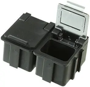 Produktfoto 1 von Licefa Kleinteilebox, ABS Grau, 21 mm x 29 mm x 22 mm