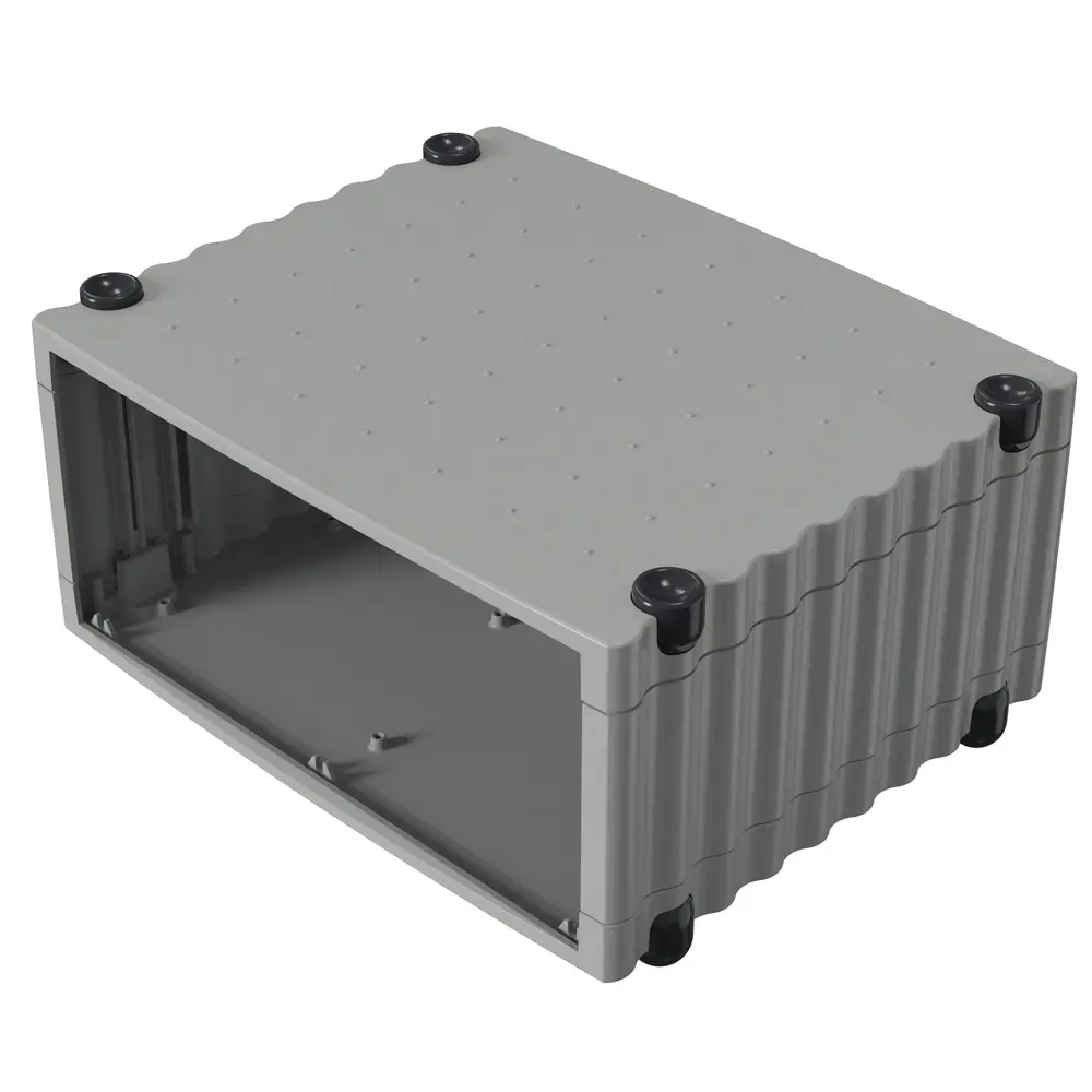 Produktfoto 1 von Rose Wavetronic Aluminium Pultgehäuse, Schwarz, Grau, 268 mm 147 mm, 324 mm, 3.1 kg