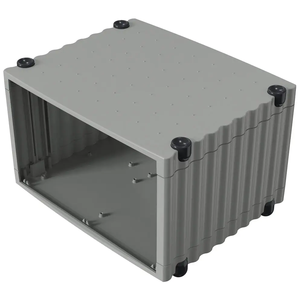 Produktfoto 1 von Rose Wavetronic Aluminium Pultgehäuse, Grau, Schwarz, 268 mm 193.5 mm, 324 mm, 3.5 kg