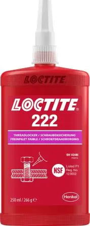 Produktfoto 1 von Loctite 222 Schraubensicherung Flüssig Violett