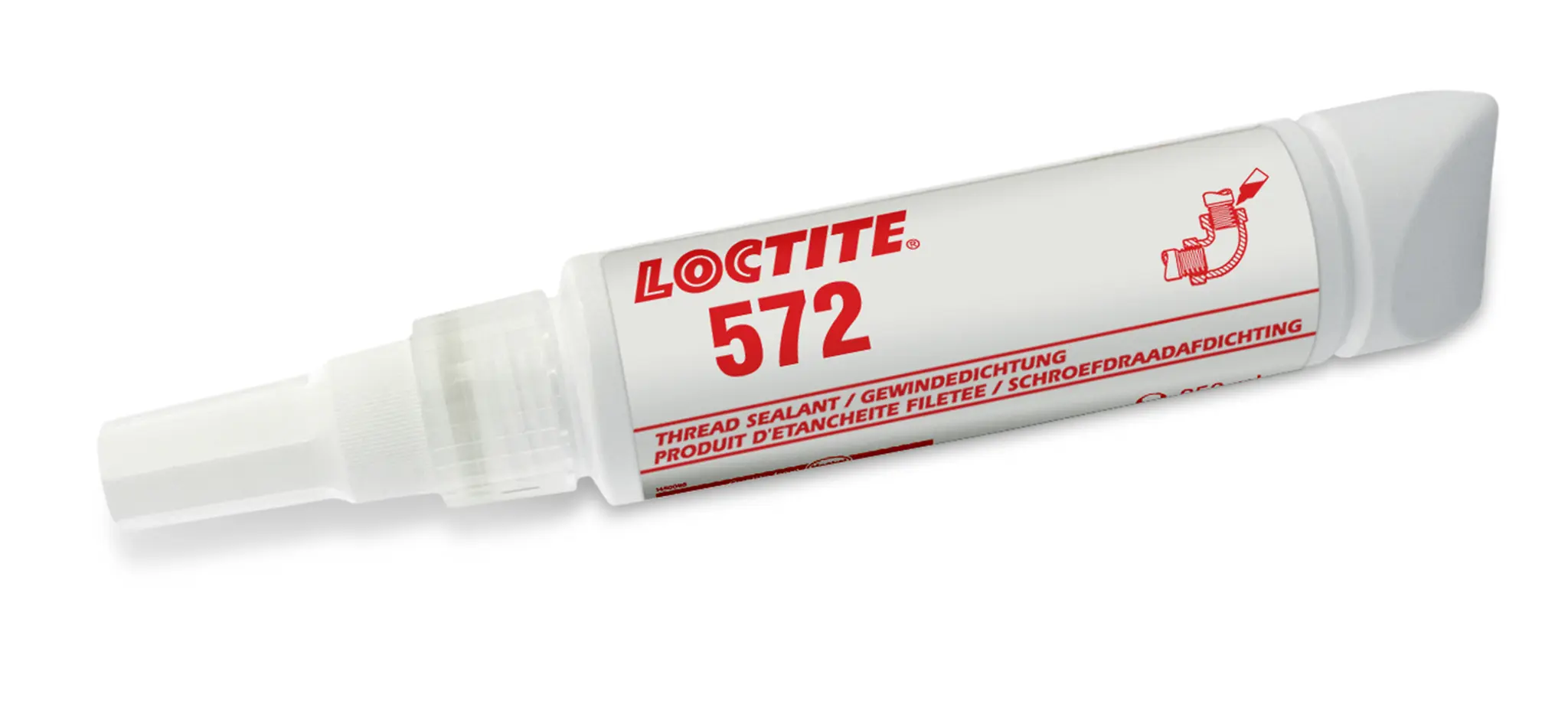 Produktfoto 1 von Loctite 572 Gewindedichtmittel Paste Weiß, Flasche 250 ML, 0°C → +150°C