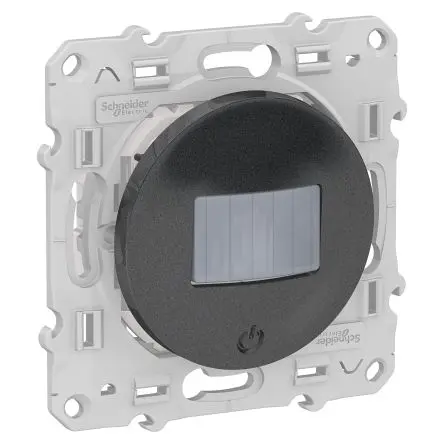 Produktfoto 1 von Schneider Electric Odace 2011 Lichtschalter 1-teilig Anthrazit IP20 10A