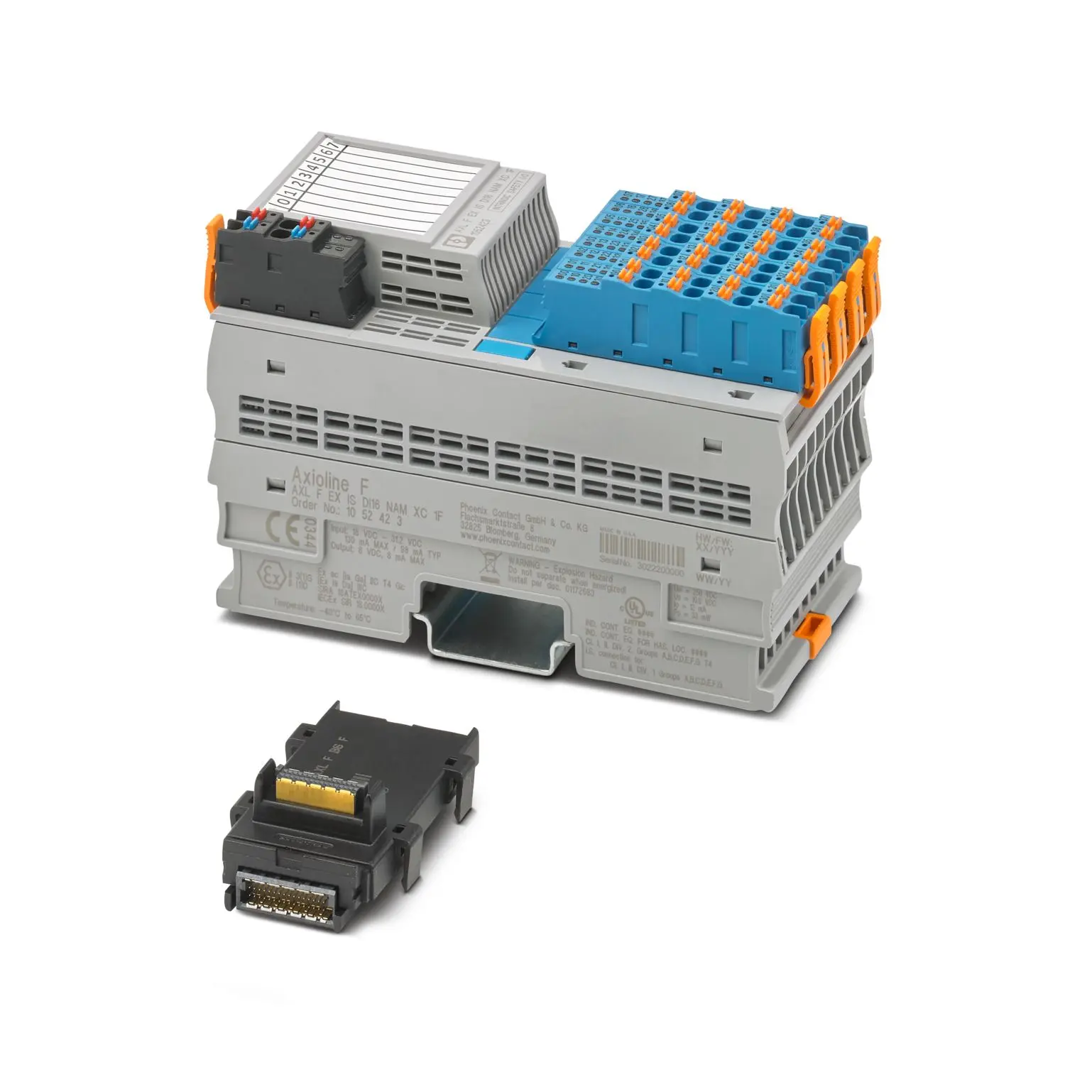 Produktfoto 1 von Phoenix Contact AXL Digitales Eingangsmodul für Axioline F Modulares E/A-System 16 x Digital Eingang 24 VDC