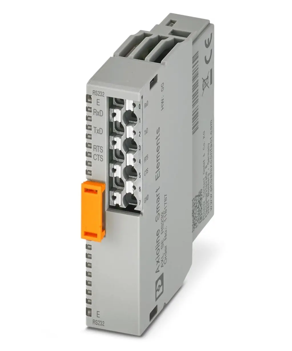 Produktfoto 1 von Phoenix Contact AXL Kommunikationsmodul für Smart-Element-Schnittstelle 1 x RS-232 Eingang / 1 x RS-232 Ausgang 24 VDC