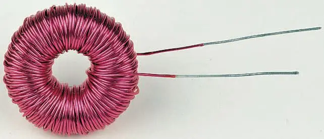 Produktfoto 1 von Roxburgh EMC SF Speicherdrossel Induktivität, Sinterstahl-Kern, 2.9 mH, Kabel / R-DC 500 mΩ, Ø 32 mm, Ø 0.56 mm x 13 mm