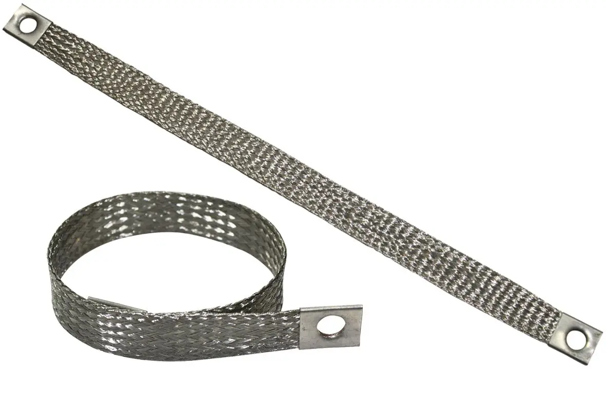 Produktfoto 1 von NEMIQ Erdungsstreifen Kupfer, verzinnt, Ø-Bereich 20 mm, Ø-Bereich 25 mm²