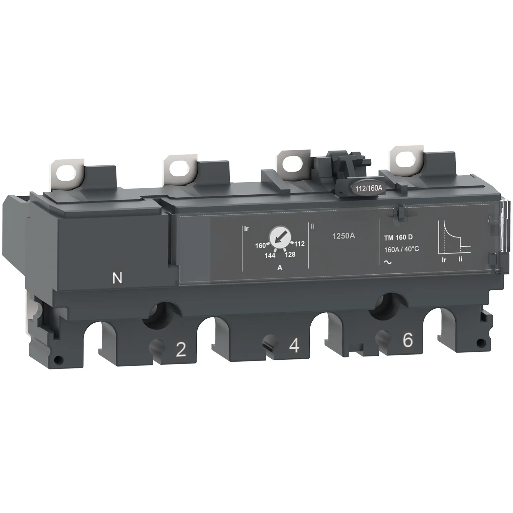 Produktfoto 1 von Schneider Electric ComPact NSX NSX100, Kompaktschutzschalter 4-polig, 63 A Feststehend 690 V ac