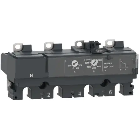 Produktfoto 1 von Schneider Electric ComPact ComPacT NSX, Kompaktschutzschalter 4-polig, 200A Feststehend 690V ac